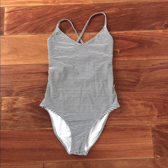 aerie Other - NWOT Aerie striped cheeky one piece swimsuit